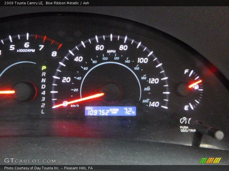 Blue Ribbon Metallic / Ash 2009 Toyota Camry LE
