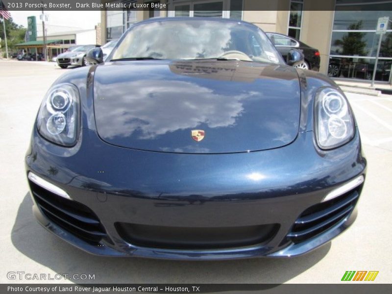 Dark Blue Metallic / Luxor Beige 2013 Porsche Boxster