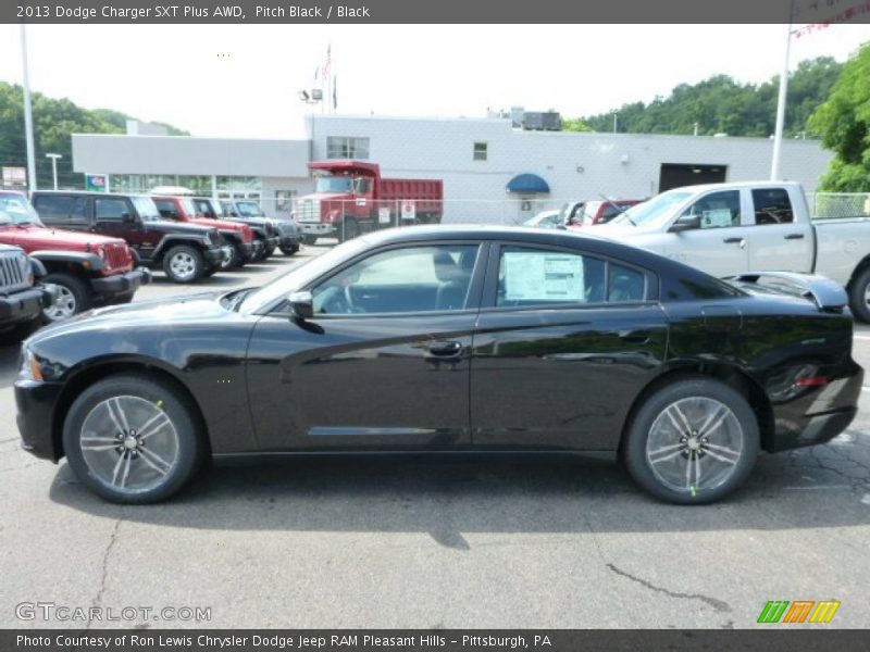 Pitch Black / Black 2013 Dodge Charger SXT Plus AWD
