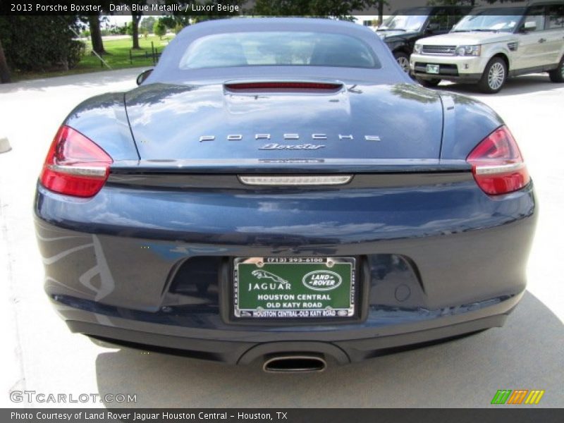 Dark Blue Metallic / Luxor Beige 2013 Porsche Boxster