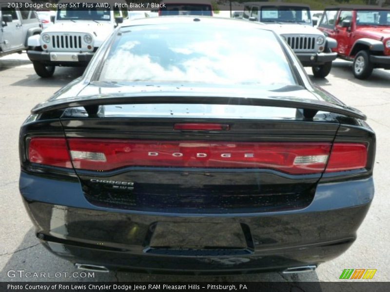 Pitch Black / Black 2013 Dodge Charger SXT Plus AWD