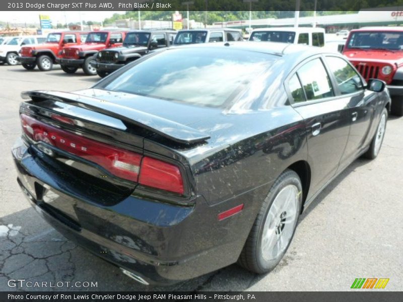 Pitch Black / Black 2013 Dodge Charger SXT Plus AWD