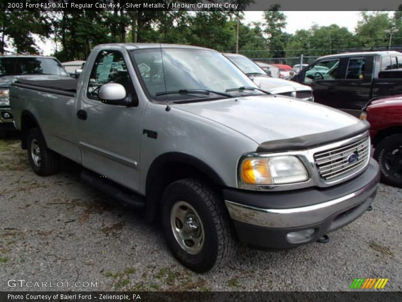 Silver Metallic / Medium Graphite Grey 2003 Ford F150 XLT Regular Cab 4x4