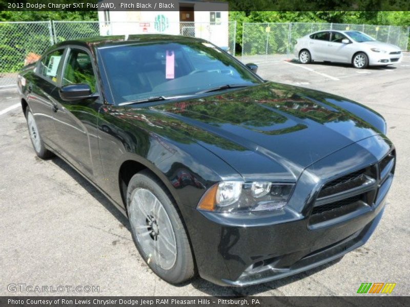 Pitch Black / Black 2013 Dodge Charger SXT Plus AWD