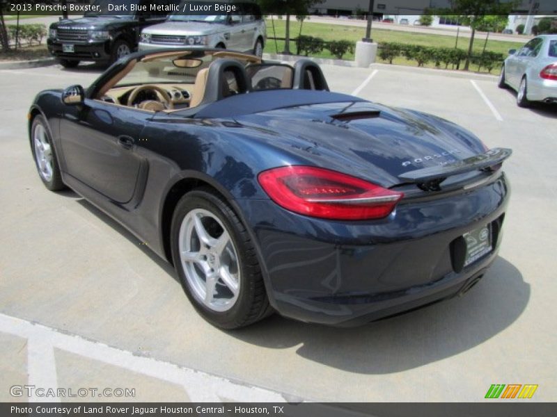 Dark Blue Metallic / Luxor Beige 2013 Porsche Boxster