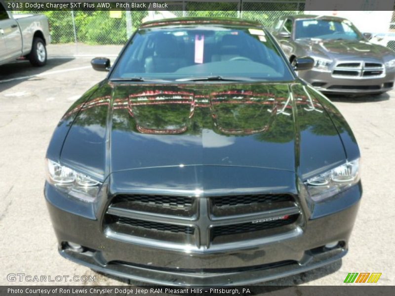 Pitch Black / Black 2013 Dodge Charger SXT Plus AWD
