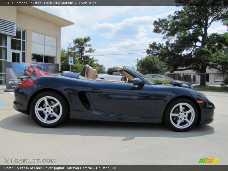 Dark Blue Metallic / Luxor Beige 2013 Porsche Boxster