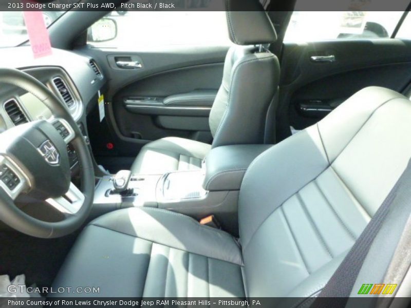 Pitch Black / Black 2013 Dodge Charger SXT Plus AWD