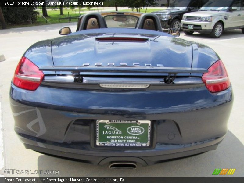 Dark Blue Metallic / Luxor Beige 2013 Porsche Boxster