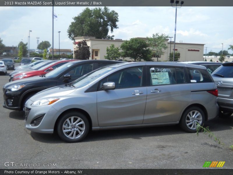 Liquid Silver Metallic / Black 2013 Mazda MAZDA5 Sport