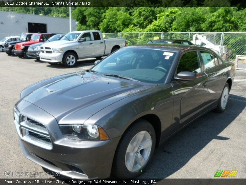 Granite Crystal / Black 2013 Dodge Charger SE