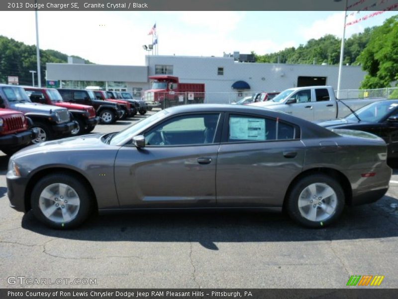 Granite Crystal / Black 2013 Dodge Charger SE