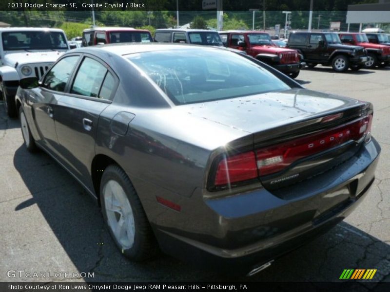 Granite Crystal / Black 2013 Dodge Charger SE