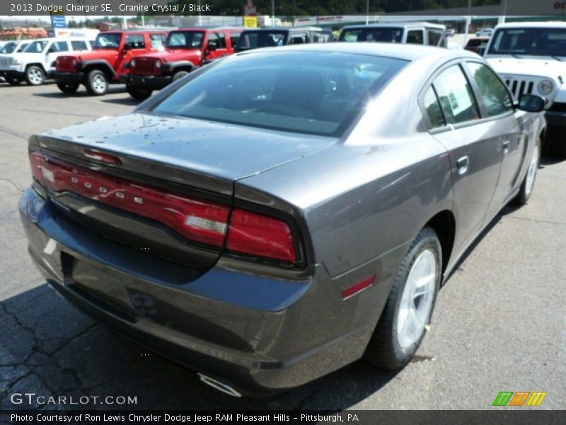 Granite Crystal / Black 2013 Dodge Charger SE
