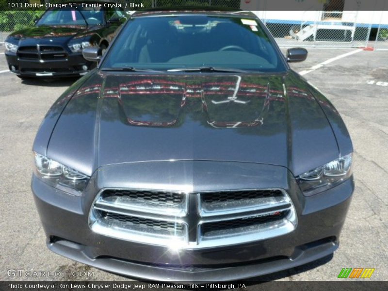 Granite Crystal / Black 2013 Dodge Charger SE