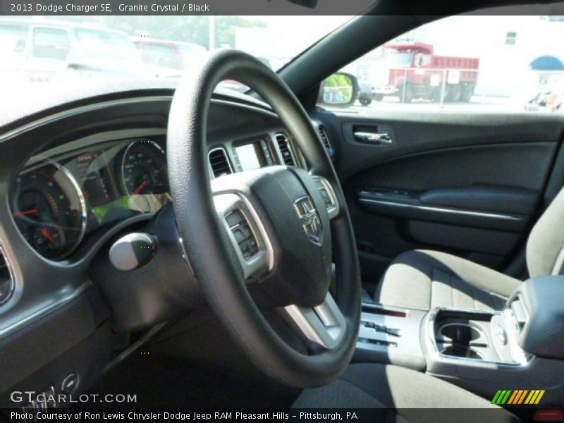 Granite Crystal / Black 2013 Dodge Charger SE
