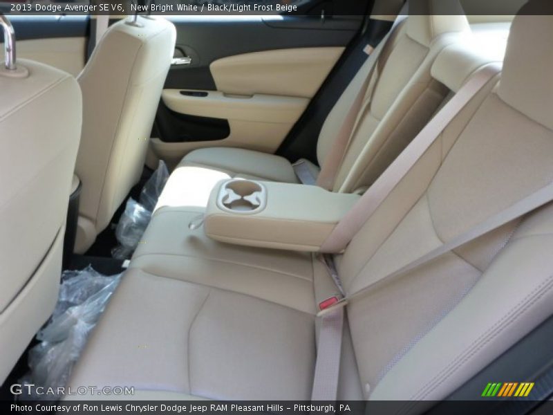 New Bright White / Black/Light Frost Beige 2013 Dodge Avenger SE V6