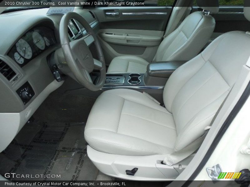 Cool Vanilla White / Dark Khaki/Light Graystone 2010 Chrysler 300 Touring