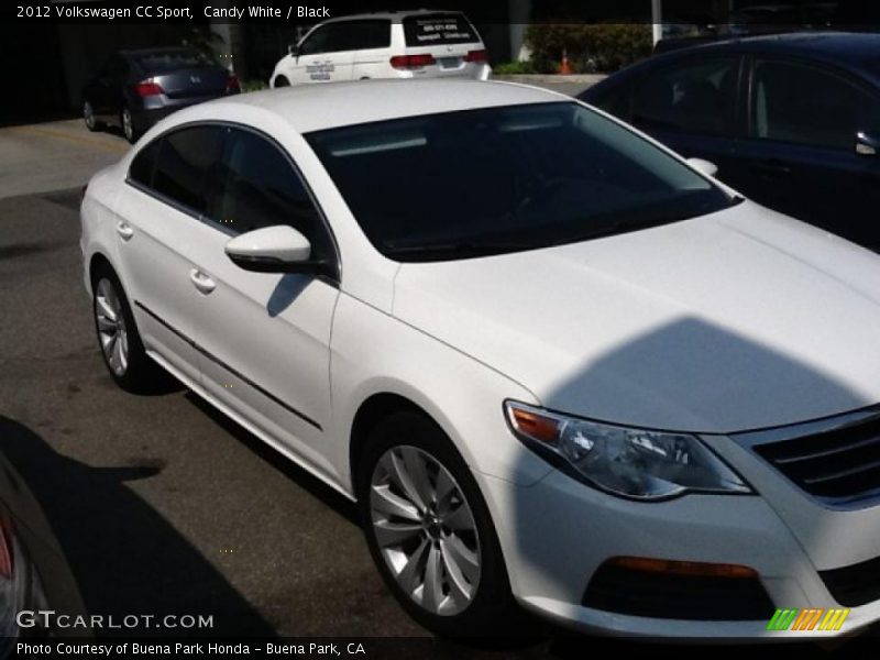 Candy White / Black 2012 Volkswagen CC Sport