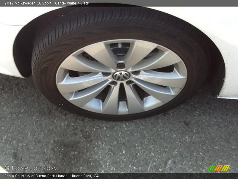 Candy White / Black 2012 Volkswagen CC Sport