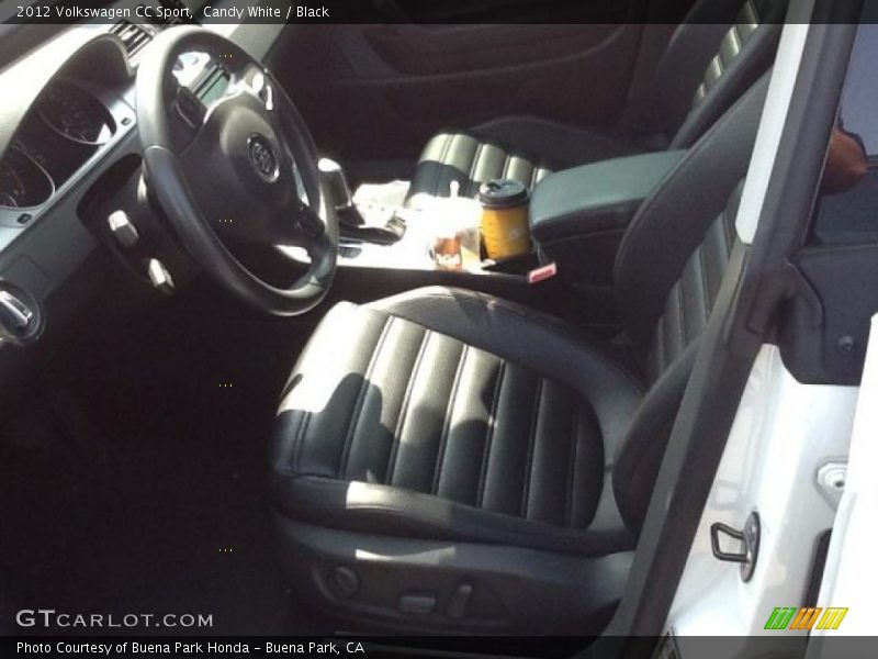 Candy White / Black 2012 Volkswagen CC Sport