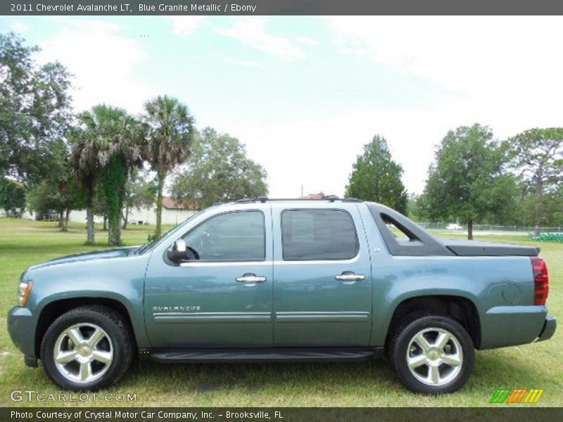 Blue Granite Metallic / Ebony 2011 Chevrolet Avalanche LT