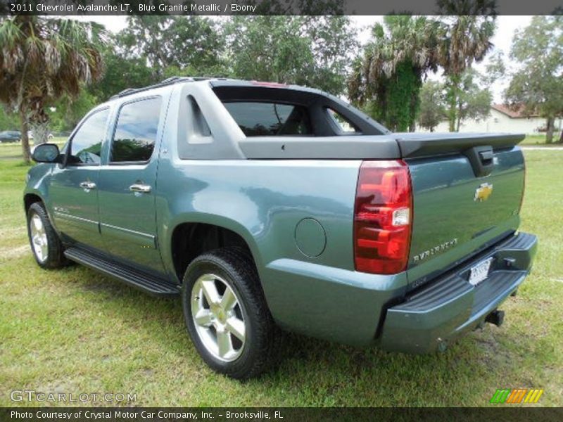 Blue Granite Metallic / Ebony 2011 Chevrolet Avalanche LT