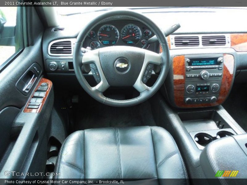 Blue Granite Metallic / Ebony 2011 Chevrolet Avalanche LT