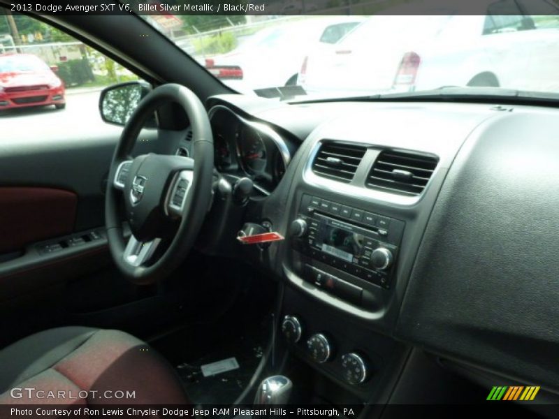 Billet Silver Metallic / Black/Red 2013 Dodge Avenger SXT V6