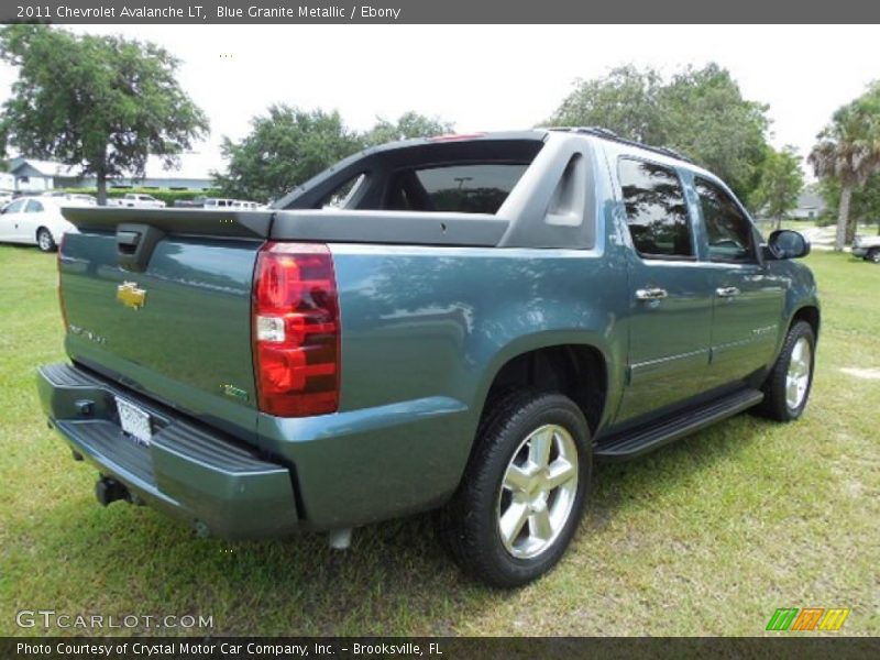 Blue Granite Metallic / Ebony 2011 Chevrolet Avalanche LT