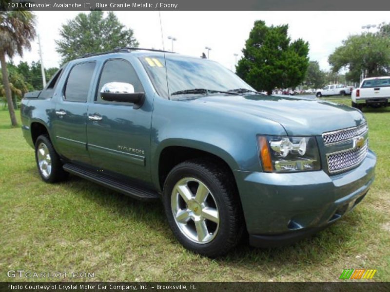 Blue Granite Metallic / Ebony 2011 Chevrolet Avalanche LT