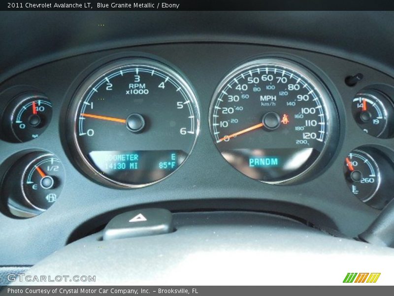 Blue Granite Metallic / Ebony 2011 Chevrolet Avalanche LT