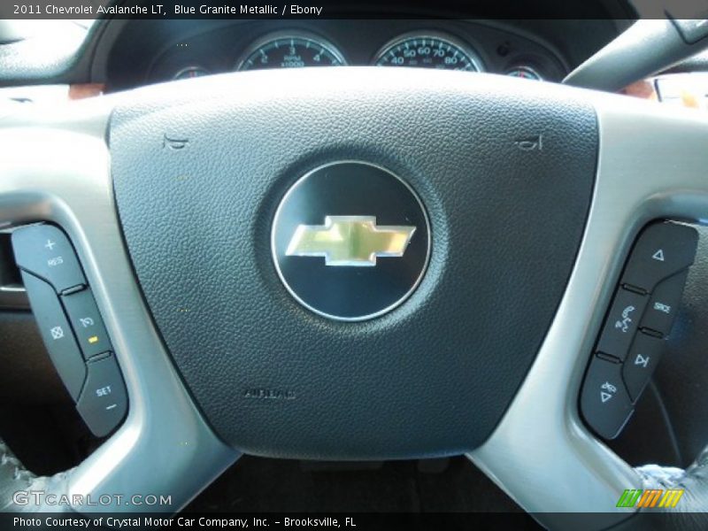 Blue Granite Metallic / Ebony 2011 Chevrolet Avalanche LT