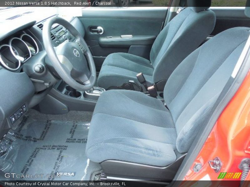 Red Alert / Charcoal 2012 Nissan Versa 1.8 S Hatchback