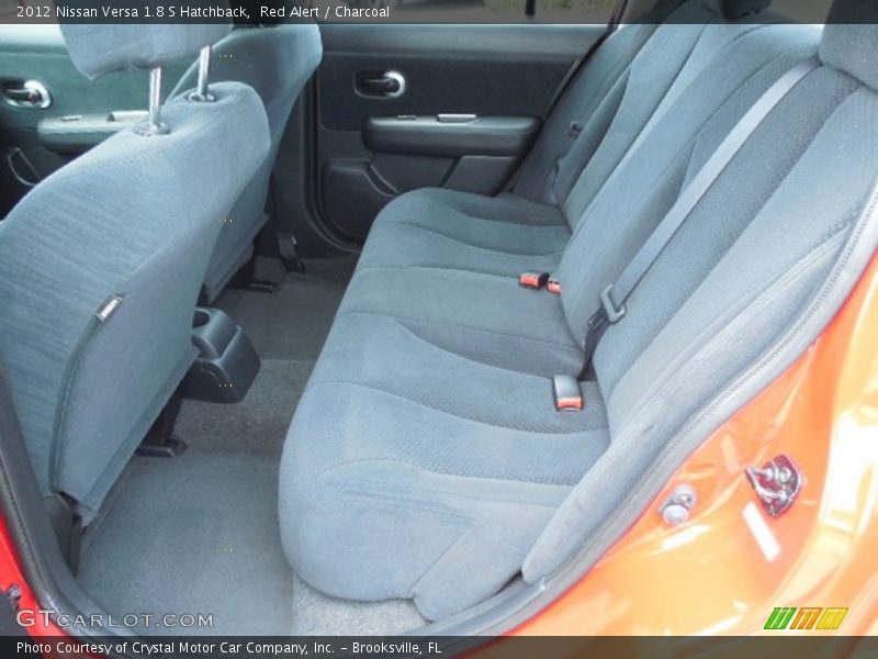 Red Alert / Charcoal 2012 Nissan Versa 1.8 S Hatchback