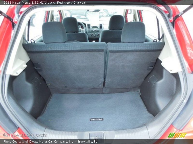 Red Alert / Charcoal 2012 Nissan Versa 1.8 S Hatchback