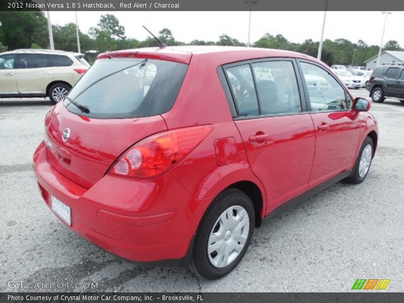 Red Alert / Charcoal 2012 Nissan Versa 1.8 S Hatchback