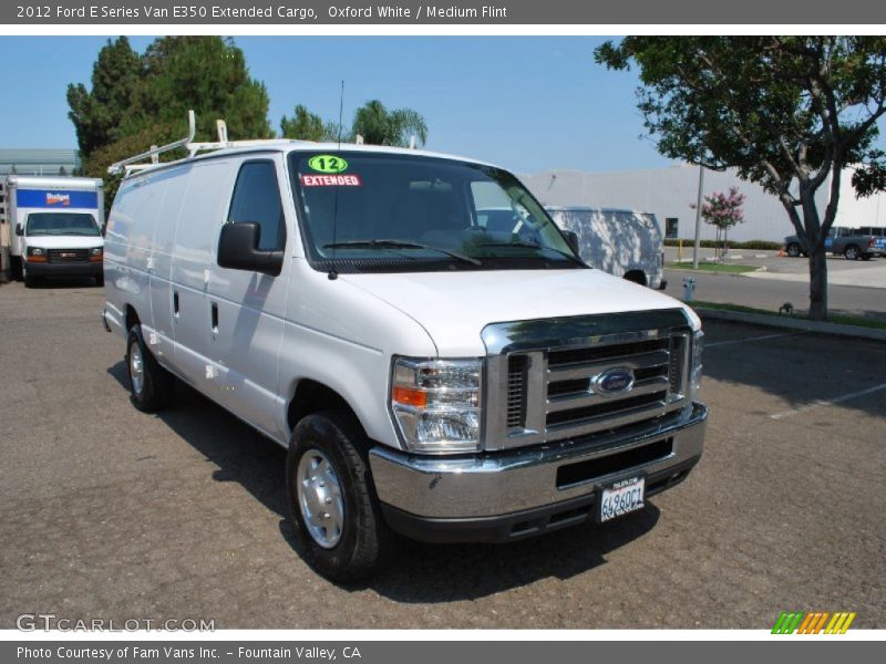 Oxford White / Medium Flint 2012 Ford E Series Van E350 Extended Cargo