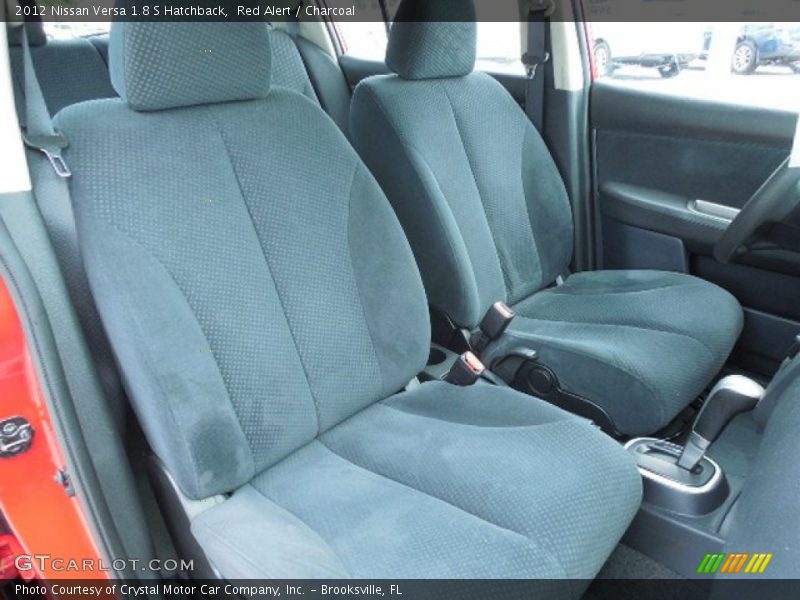Red Alert / Charcoal 2012 Nissan Versa 1.8 S Hatchback