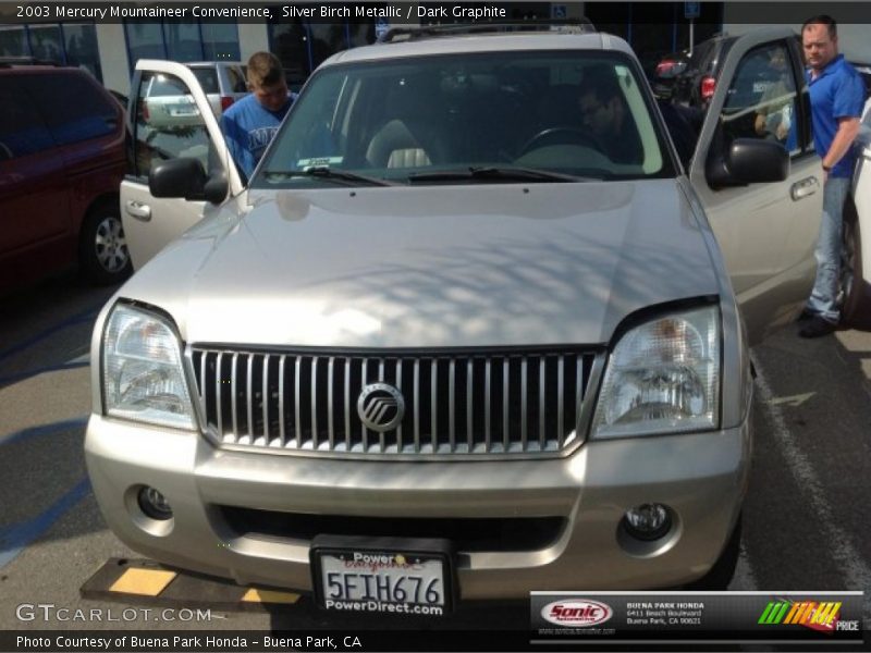 Silver Birch Metallic / Dark Graphite 2003 Mercury Mountaineer Convenience