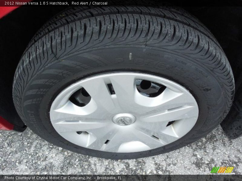 Red Alert / Charcoal 2012 Nissan Versa 1.8 S Hatchback