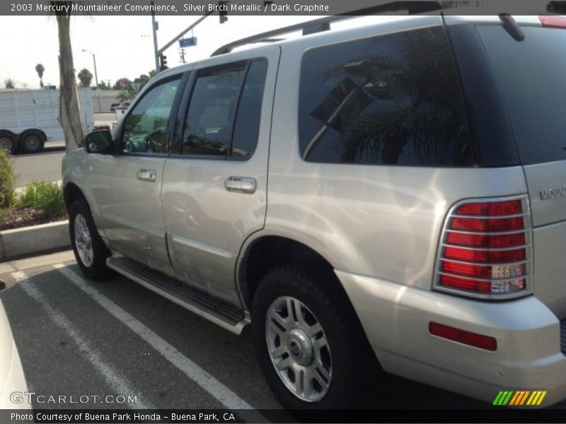 Silver Birch Metallic / Dark Graphite 2003 Mercury Mountaineer Convenience