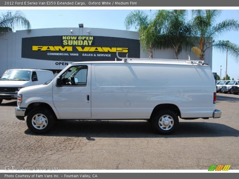 Oxford White / Medium Flint 2012 Ford E Series Van E350 Extended Cargo