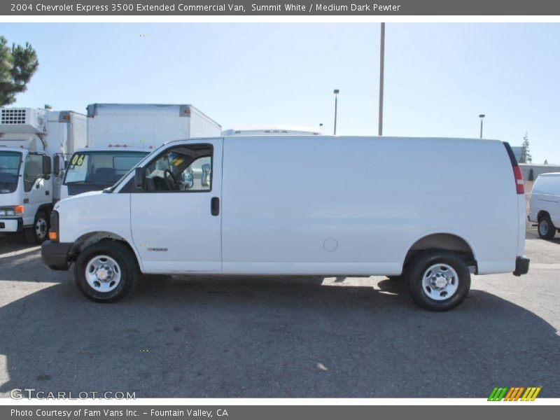Summit White / Medium Dark Pewter 2004 Chevrolet Express 3500 Extended Commercial Van