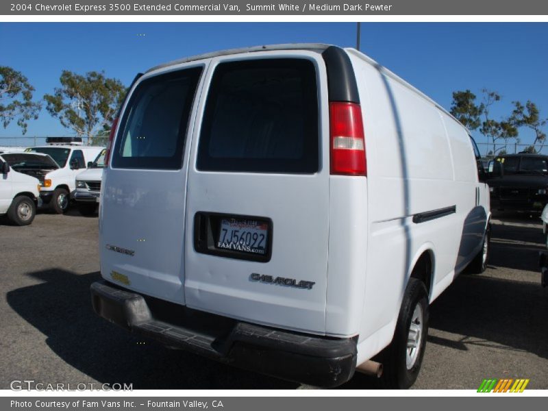 Summit White / Medium Dark Pewter 2004 Chevrolet Express 3500 Extended Commercial Van