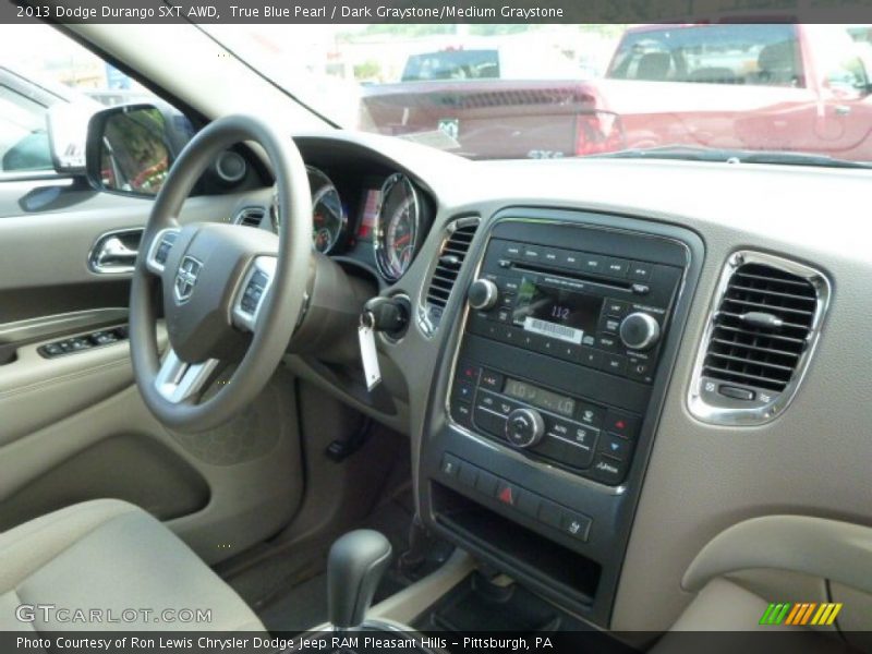 True Blue Pearl / Dark Graystone/Medium Graystone 2013 Dodge Durango SXT AWD