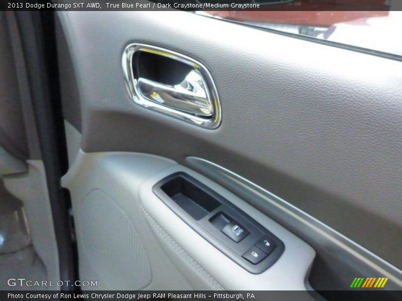 True Blue Pearl / Dark Graystone/Medium Graystone 2013 Dodge Durango SXT AWD