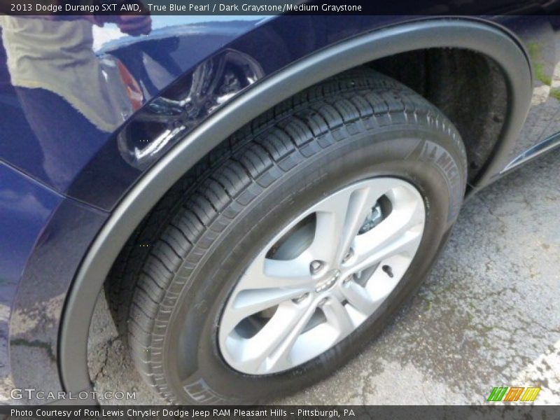 True Blue Pearl / Dark Graystone/Medium Graystone 2013 Dodge Durango SXT AWD