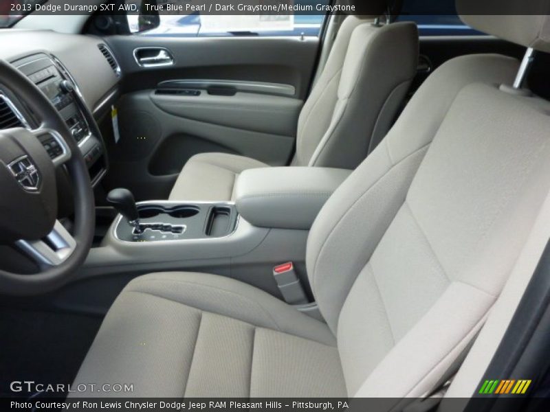 True Blue Pearl / Dark Graystone/Medium Graystone 2013 Dodge Durango SXT AWD