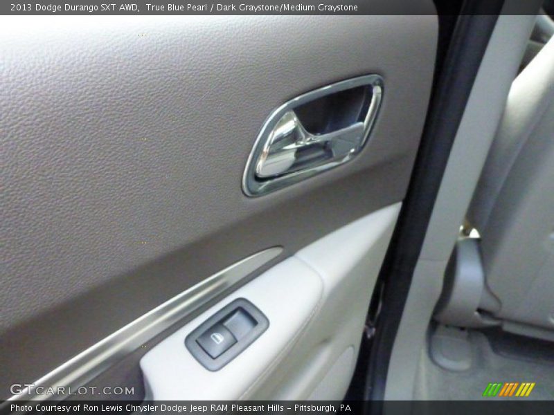 True Blue Pearl / Dark Graystone/Medium Graystone 2013 Dodge Durango SXT AWD